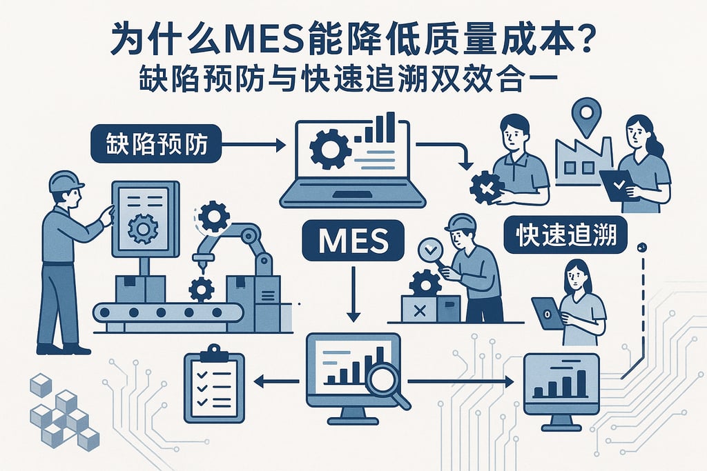为什么MES能降低质量成本？缺陷预防与快速追溯双效合一  